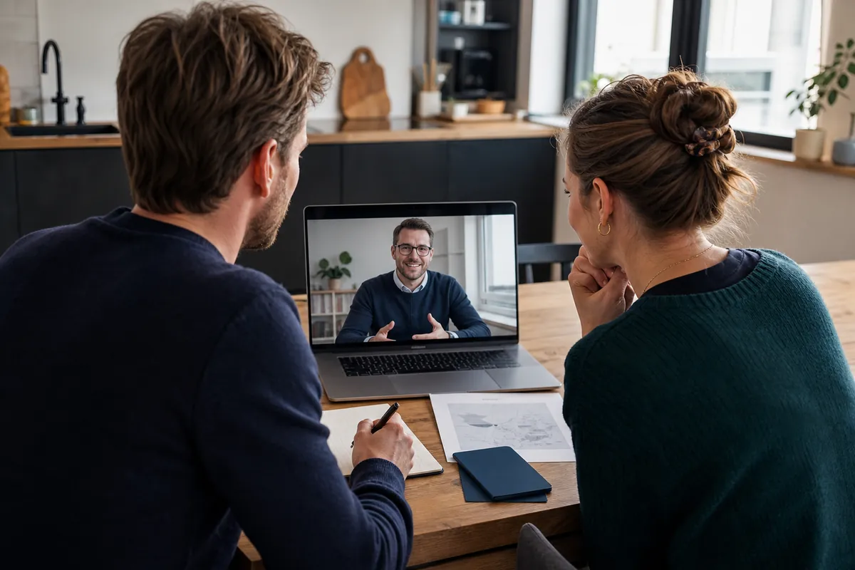 Videoberatung am Küchentisch