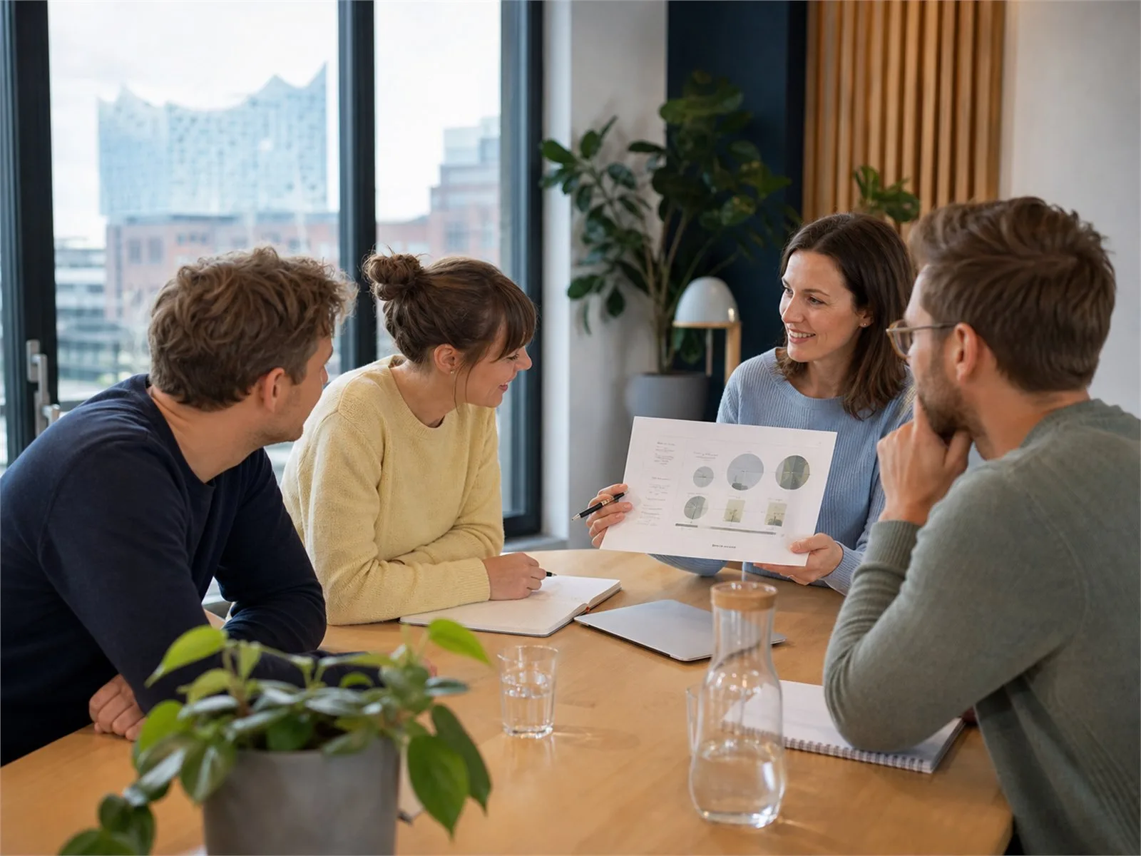 Besprechung zur betrieblichen Altersvorsorge im Betrieb