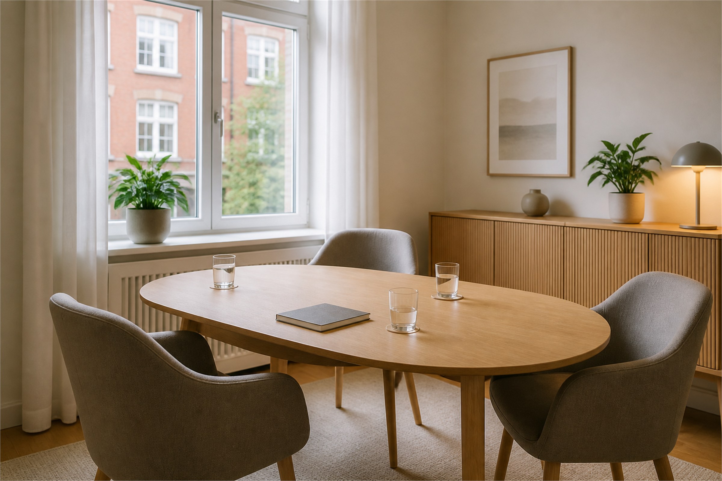 Beratungsraum von ALVINEX in Hamburg-Rahlstedt